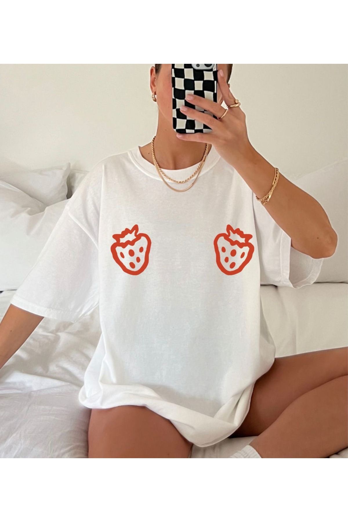 sole stories Oversize Kesim Kısa Kollu Baskılı T-shirt