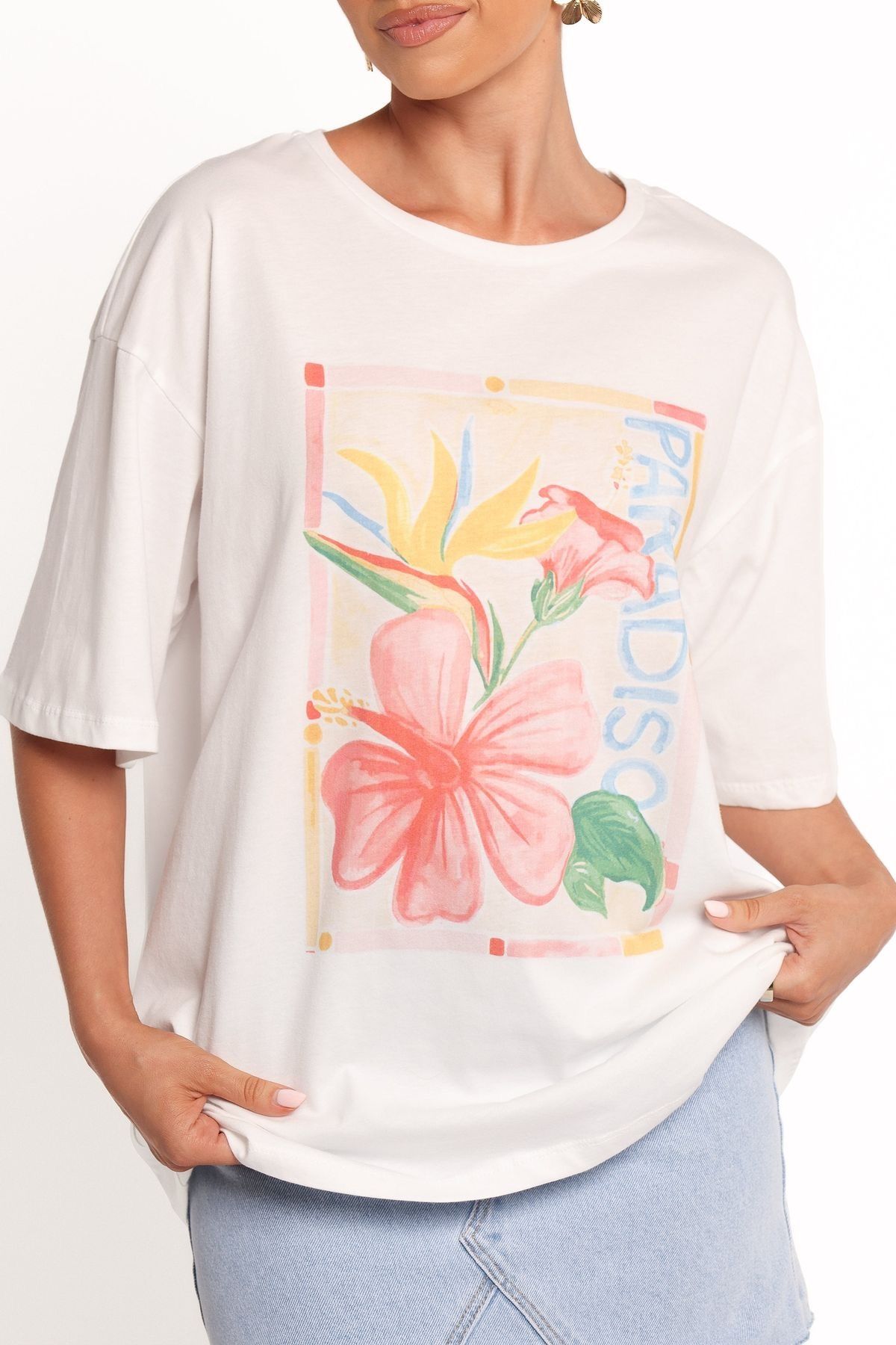 Jose Clothing Oversize Kesim Kısa Kollu Baskılı T-shirt