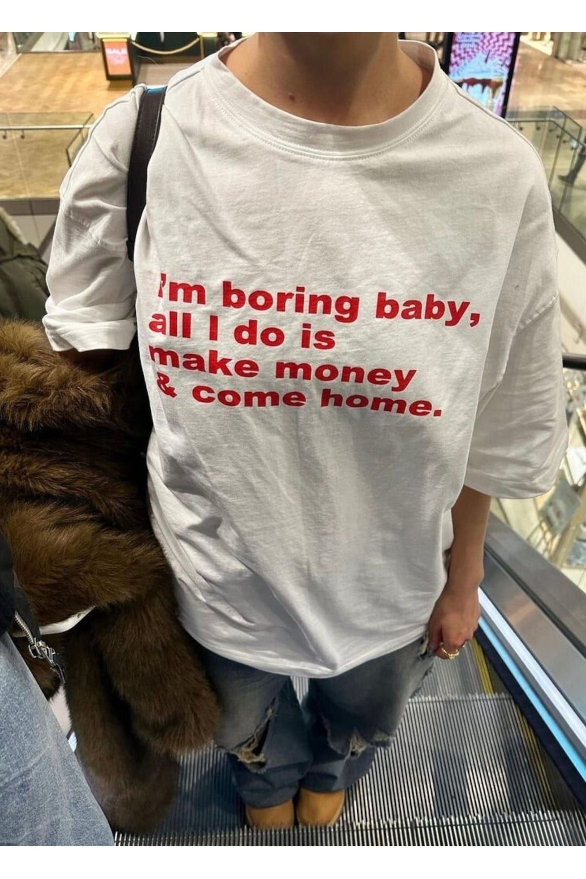 Jose Clothing Oversize Kesim Kısa Kollu Baskılı T-shirt
