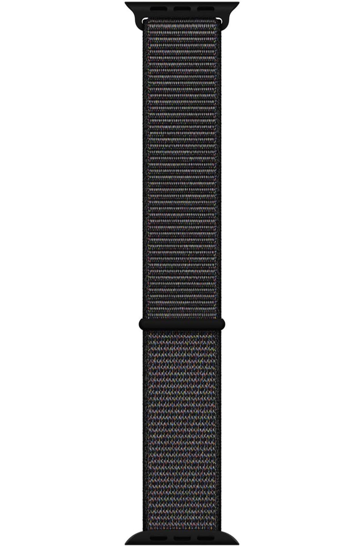 MEGOBİNE WHERE Watch SE 2022 44mm için Kordon Hasırlı Woven Sport İlmik Siyah ZTML SYFT 1139610