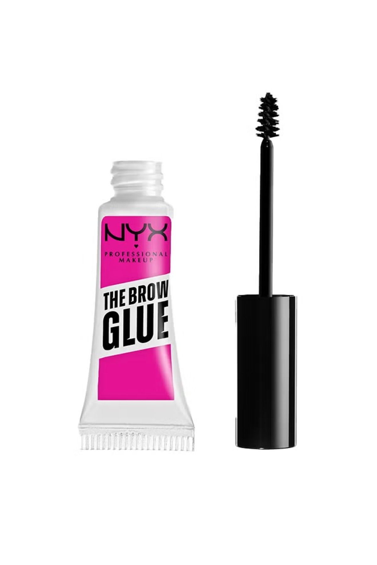 NYX-The Brow Glow Professional Mascara, Super Hold Brow Setting Gel - Clear 1
