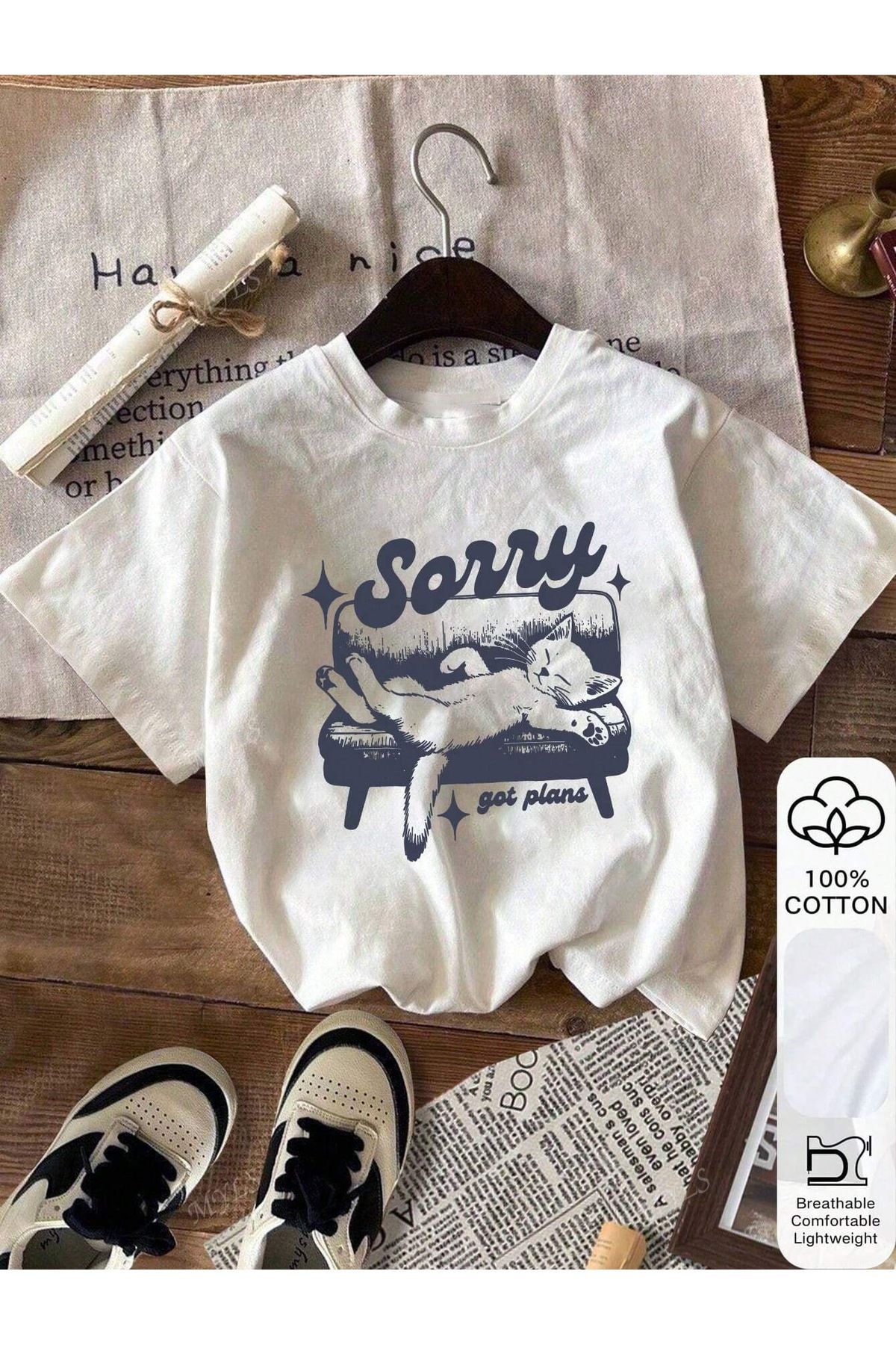 sole stories Oversize Kesim Kısa Kollu Baskılı T-shirt
