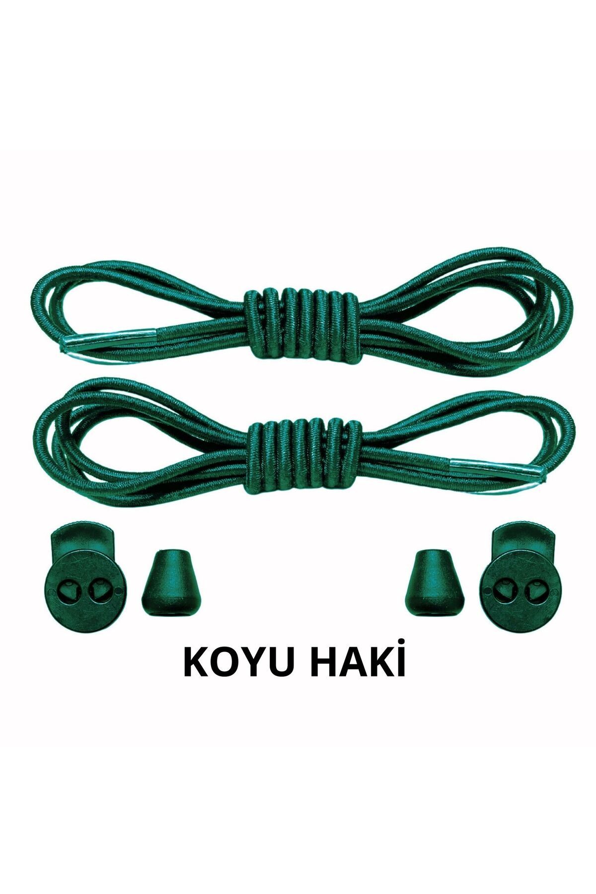 Mawrond Yuvarlak, Elastik, Kilitle Bırak, Yeni Nesil, Bağlamaya Gerek Olmayan Ayakkabı Bağcığı, 100 Cm