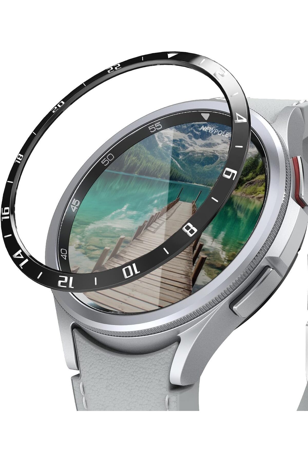 KDROĞLU KDROGLU Galaxy Watch 6 47mm için Çerçeve Darbeye DayanıklıÇizilme Karşıtı Çerçeve Galaxy