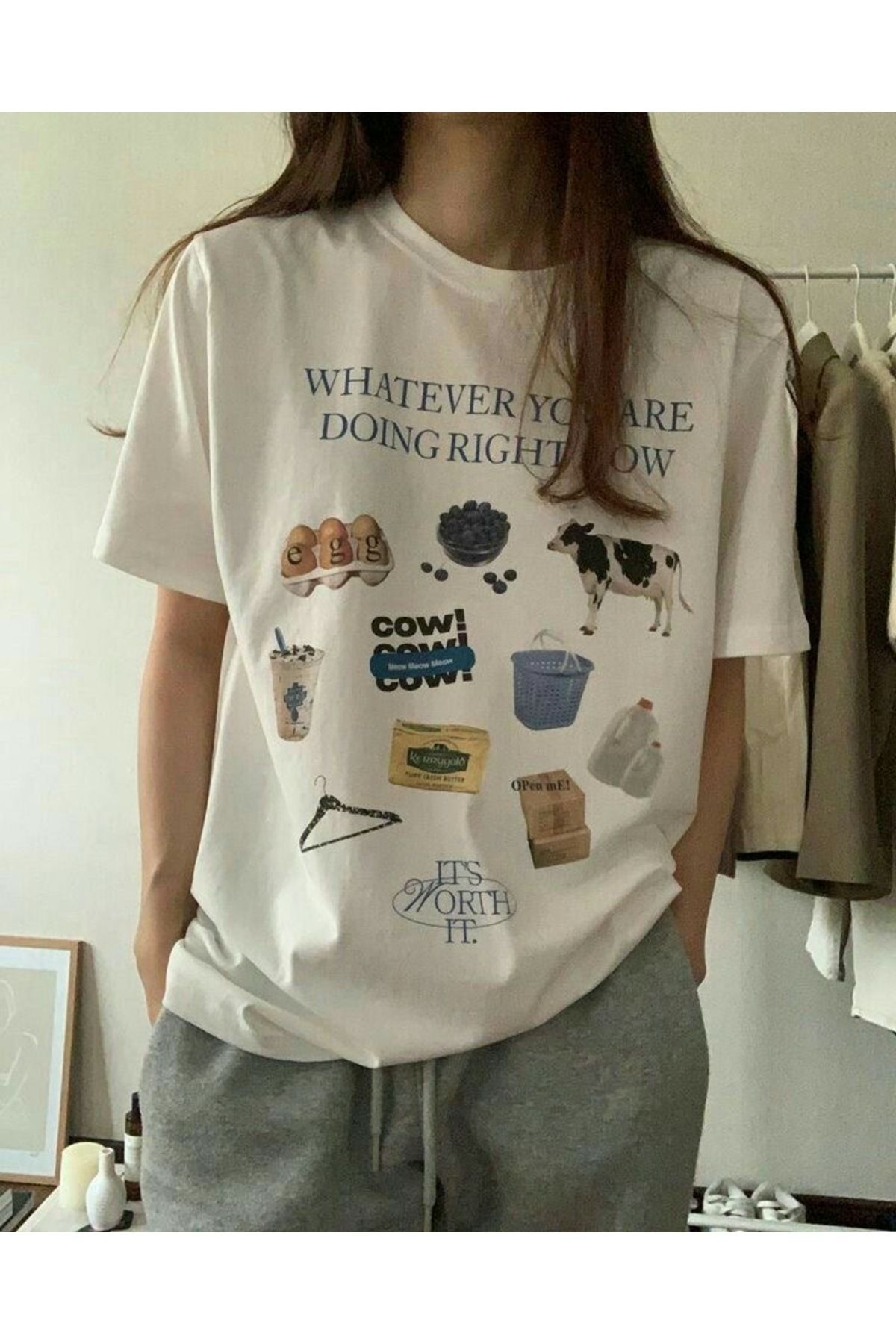 sole stories Oversize Kesim Kısa Kollu Baskılı T-shirt