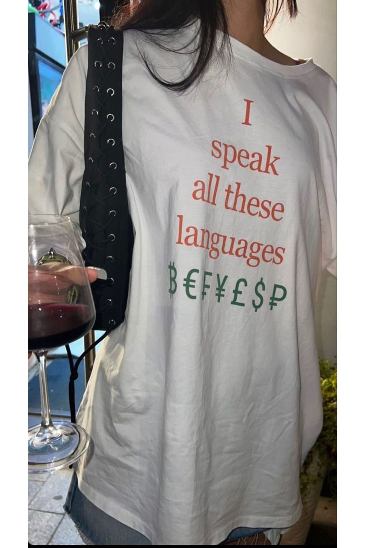 sole stories Oversize Kesim Kısa Kollu Baskılı T-shirt