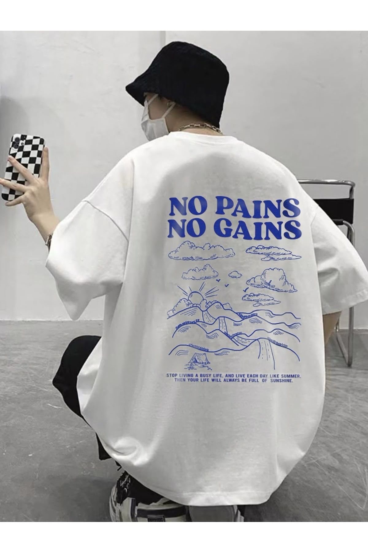 sole stories Oversize Kesim Kısa Kollu Baskılı T-shirt