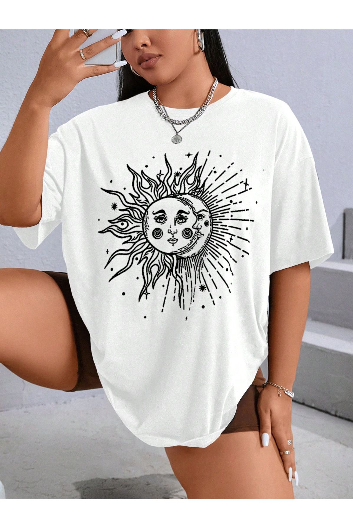 Jose Clothing Oversize Kesim Kısa Kollu Baskılı T-shirt