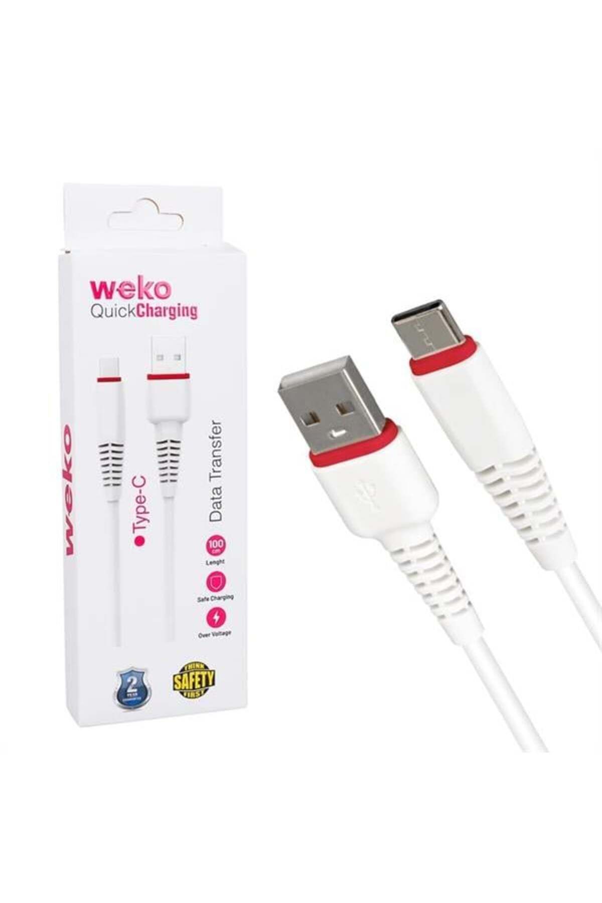 Pazarcan Weko Wk-22021 Usb To Type-C Telefon Şarj Kablosu