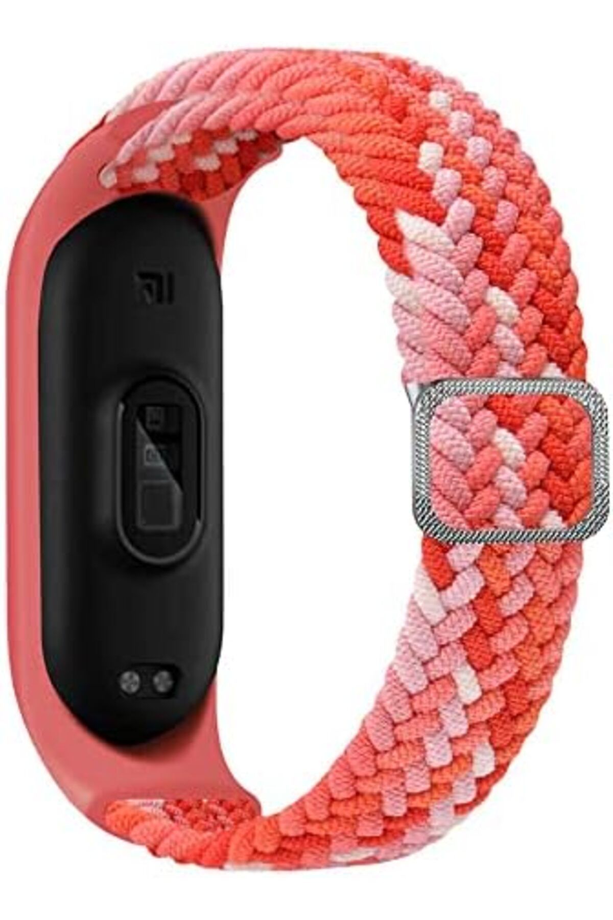 MEGOBİNE WHERE Xiaomi Mi Band 6 için Mixed Hasır Örme Kordon Kayış, Kırmızı ZTML SYFT 1139610