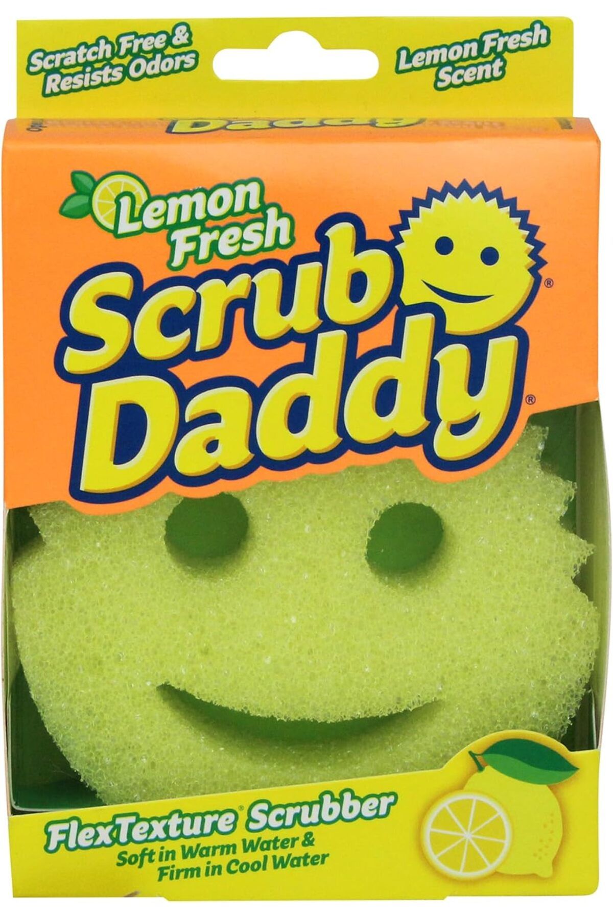 STOREMAX Daddy Limon tazeliği Smiley sünger, temizlik süngeri, doku değişimi, çizilmez bulaşık
