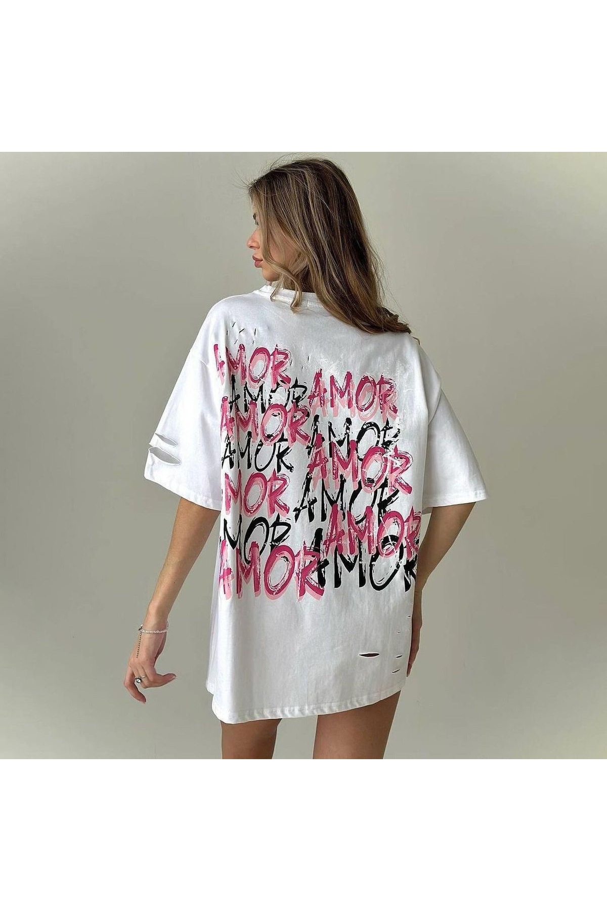 Jose Clothing Oversize Cut rövid ujjú nyomott póló