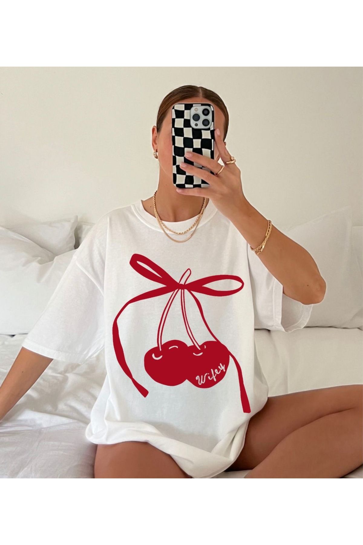 sole stories Oversize Kesim Kısa Kollu Baskılı T-shirt
