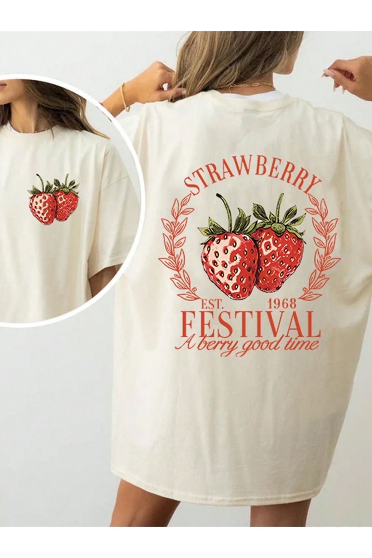 sole stories Oversize Kesim Kısa Kollu Baskılı T-shirt