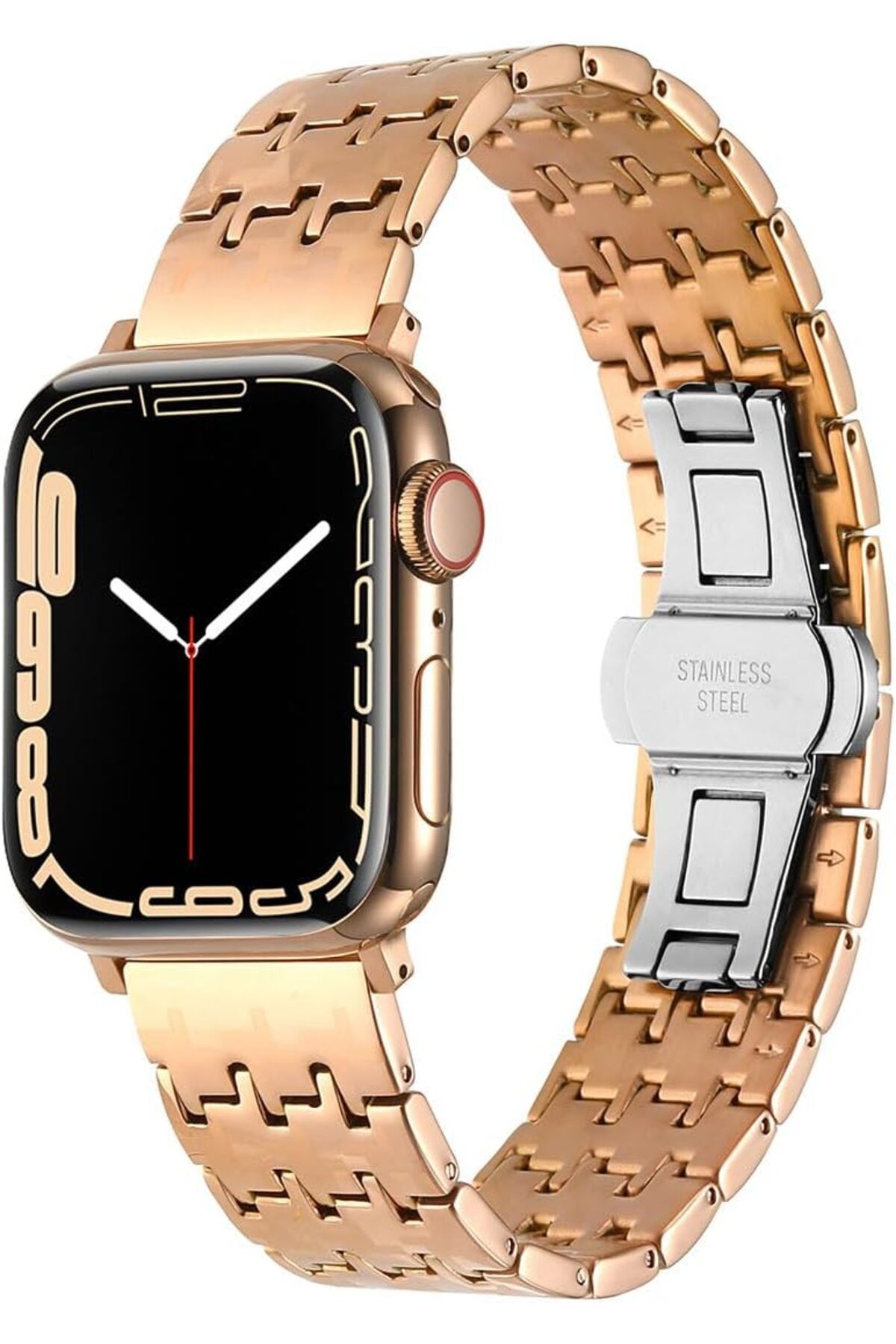 KDROĞLU KDROGLU İle Uyumlu Watch 42mm KRD-86 Metal Kordon Rose Gold New Desing 1109836