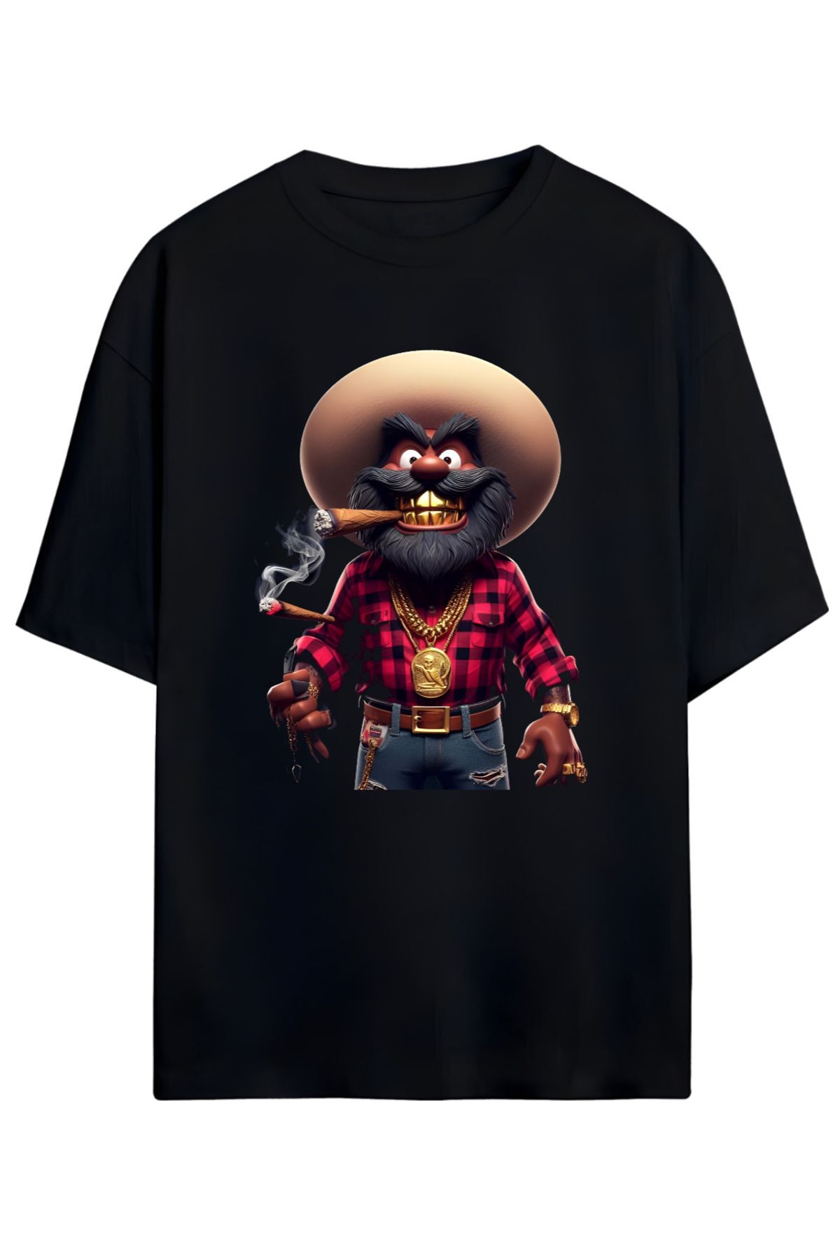 MAGORS Çocukluğunuzun Kahramanı Yosemite Sam Baskılı Unisex Tişört