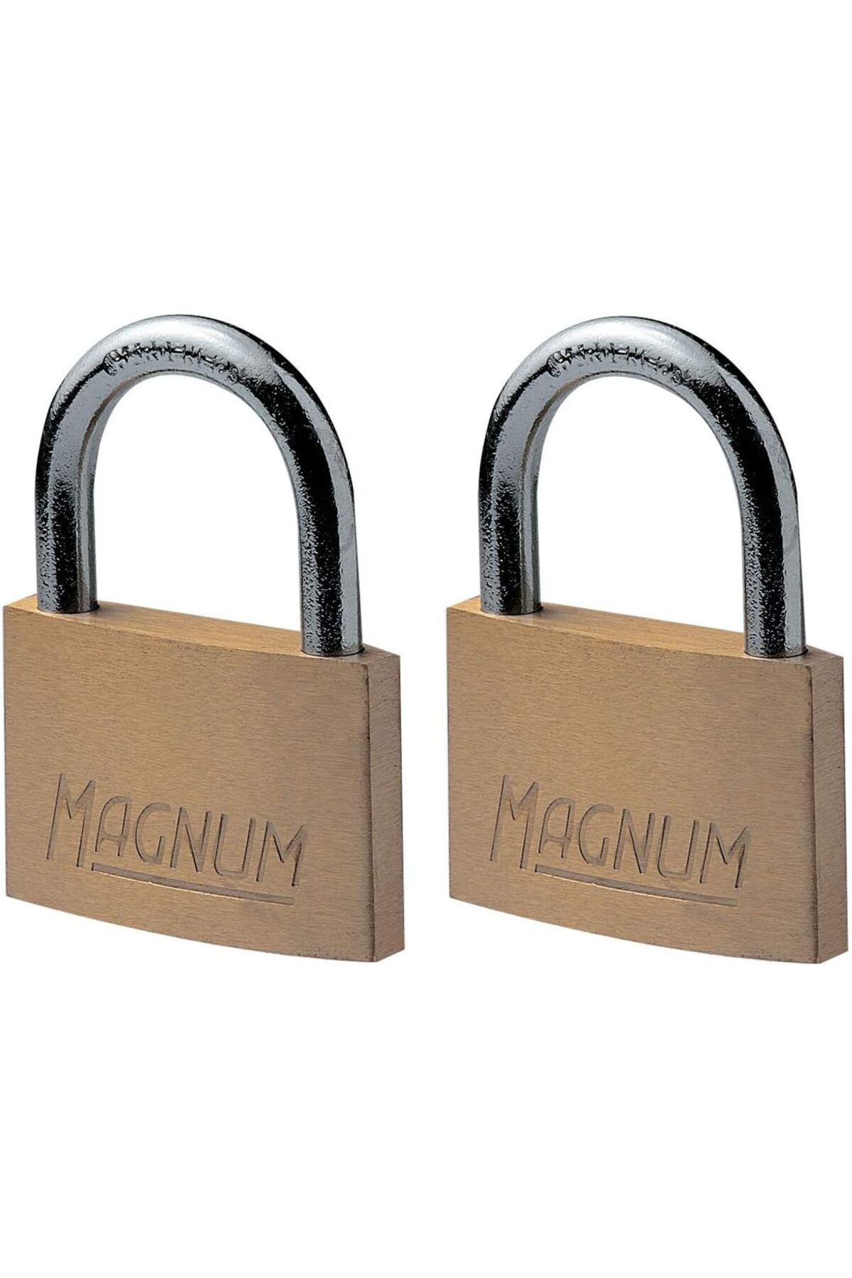mazıdağı mazzıdağ Lock CAD40T 2 Adet Masif Pirinçten Yapılmış Anahtarlı Büyük Asma Kilit Paketi, Alt