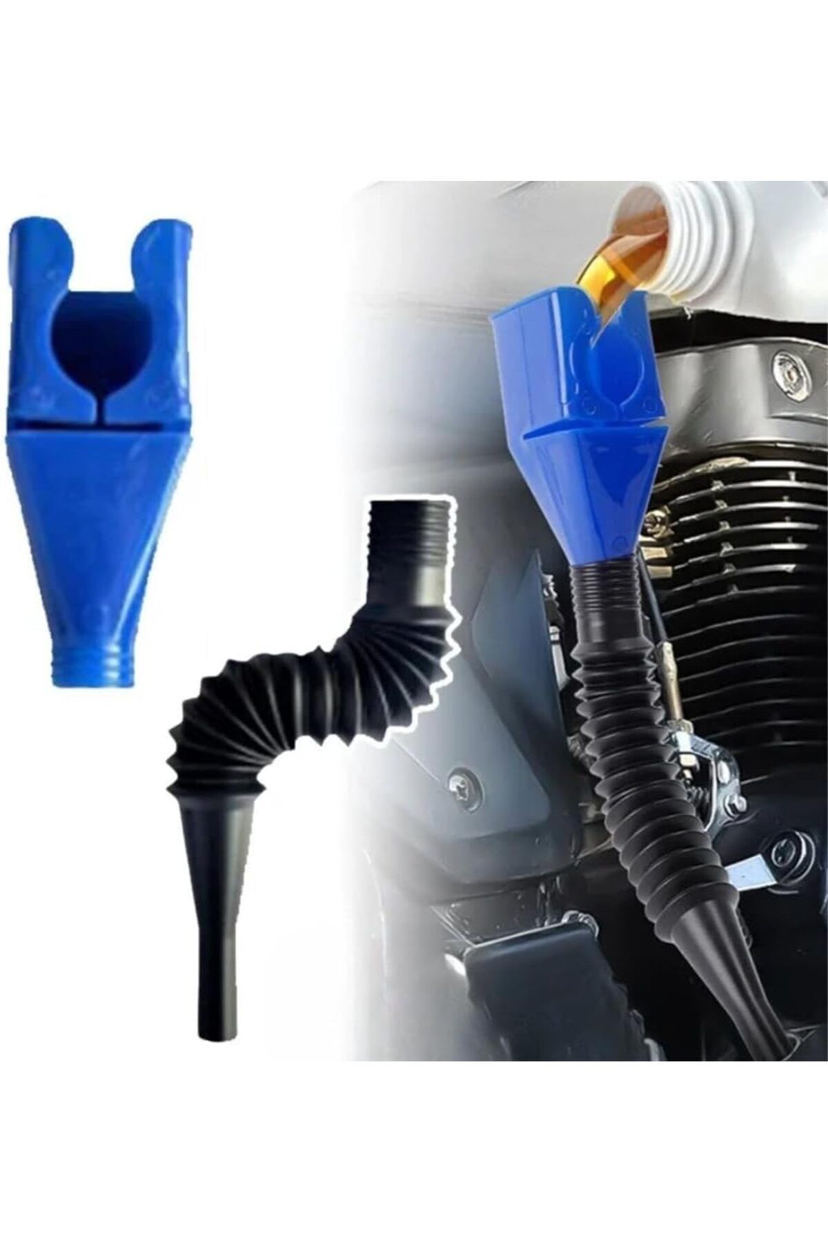 DERİK Derik Araba ve Motorsikletler İçin Katlanabilir Plastik Motor Yağ Hunisi YENİ 1122015
