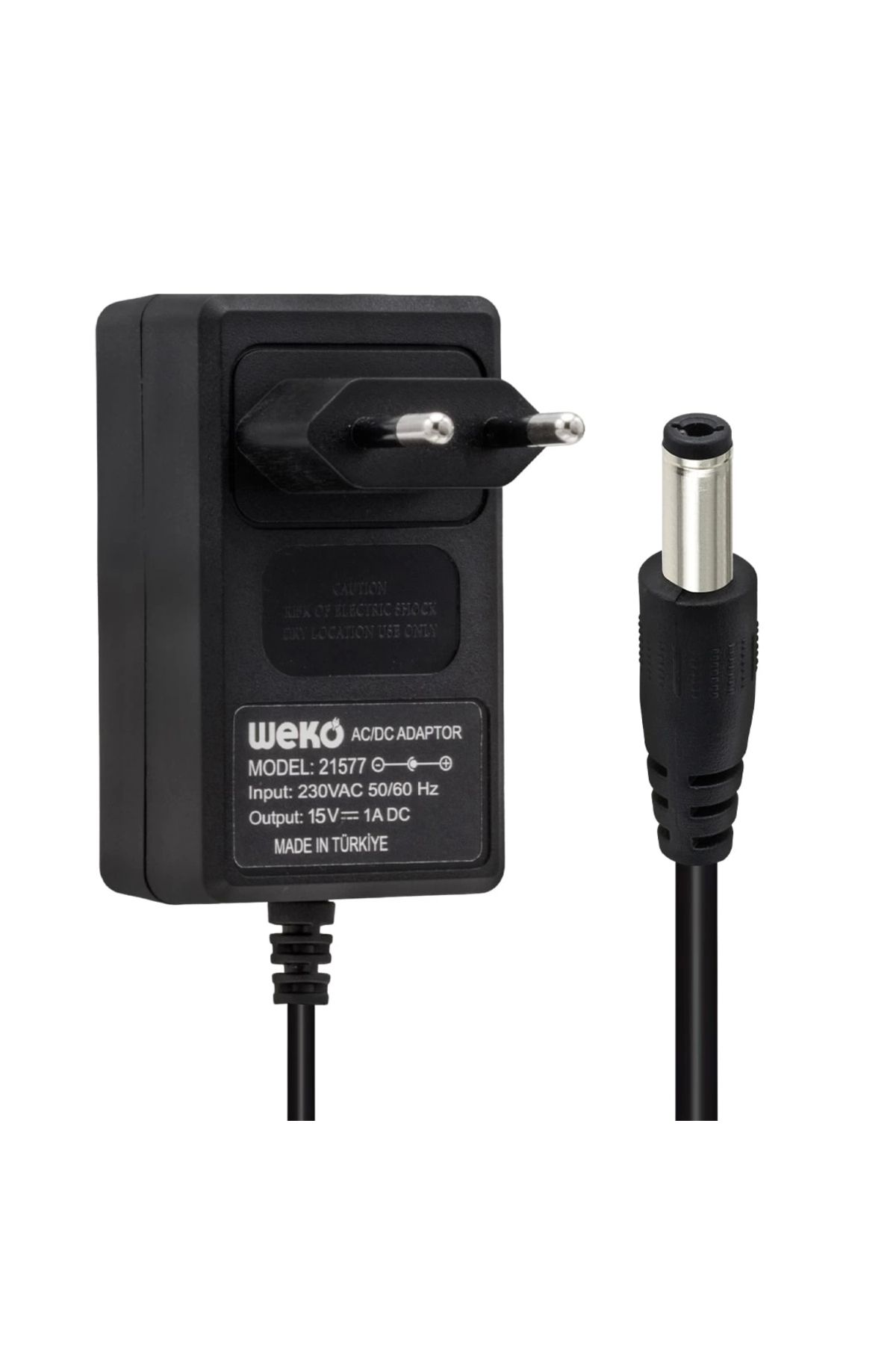 HayMed 15 Volt - 1 Amper - 15 Watt 5.5*2.5 Uçlu Yerli Üretim Priz Tipi Adaptör (4172)