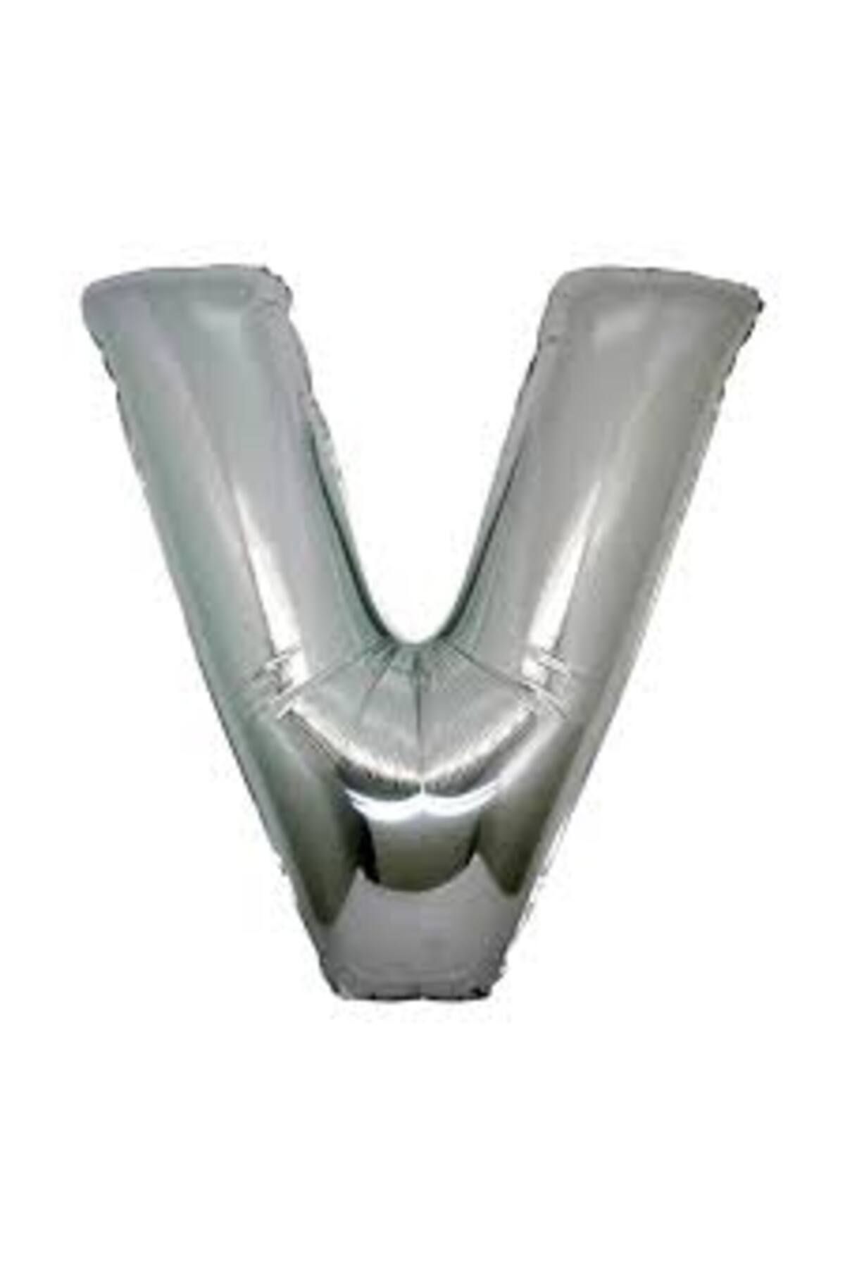 KDROĞLU KDROGLU V Harf o Balon Gümüş Renk 40 inç New Desing 1109836