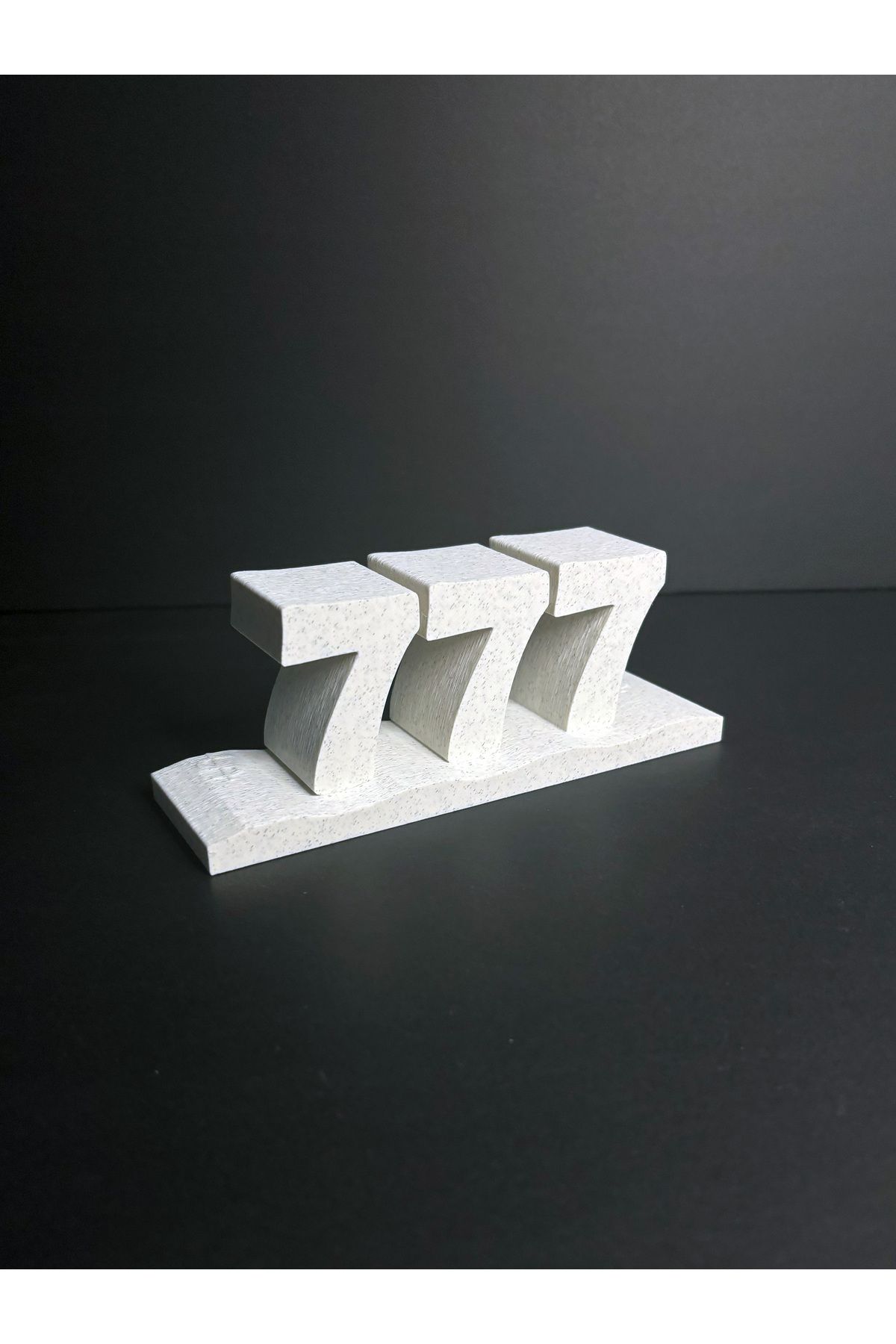 Gragold3Design Dekoratif 777 Yazılı Modern Dekoratif Obje - (Şans, Bolluk, Pozitif Enerji)