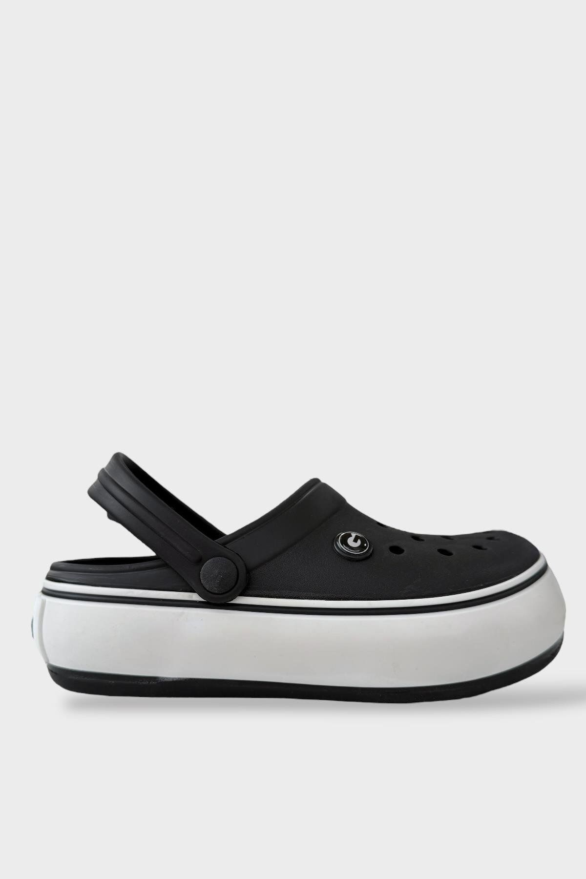 Liger Unisex Comfort Medikal Hemşire Sabo Sandalet Terlik SİYAH