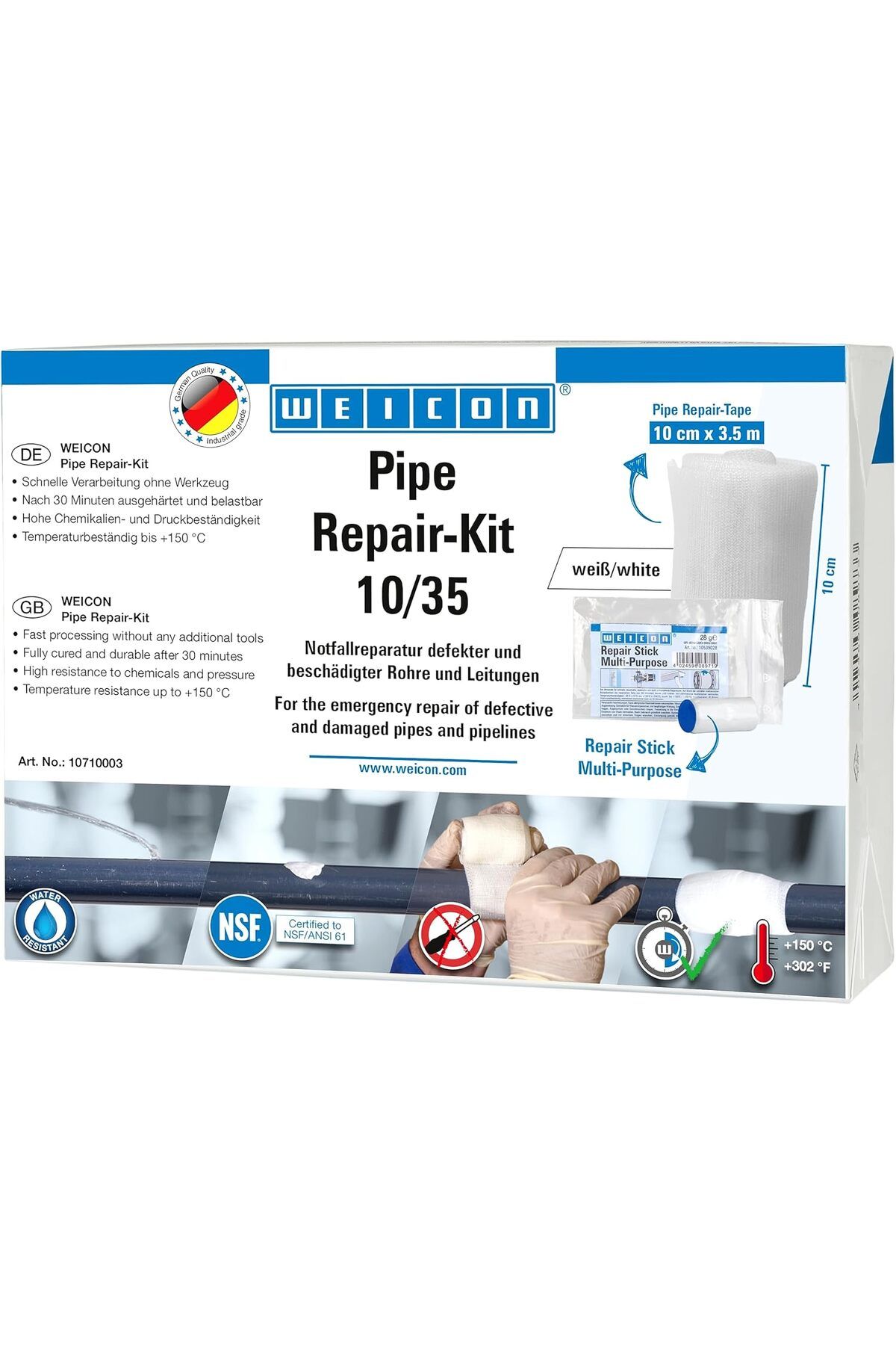 STOREMAX htpshopmx Boru Tamir Seti 10 cmx3,5 m 1 Set str http 1092444