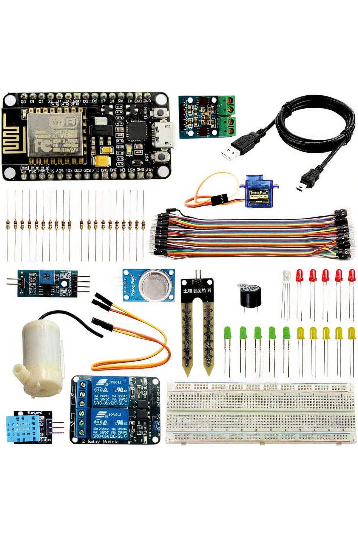 KDROĞLU KDROGLU NodeMCU IOT Proje Geliştirme Seti - Arduino IDE ile Programlanabilir (E-Kitap Hediyeli) New