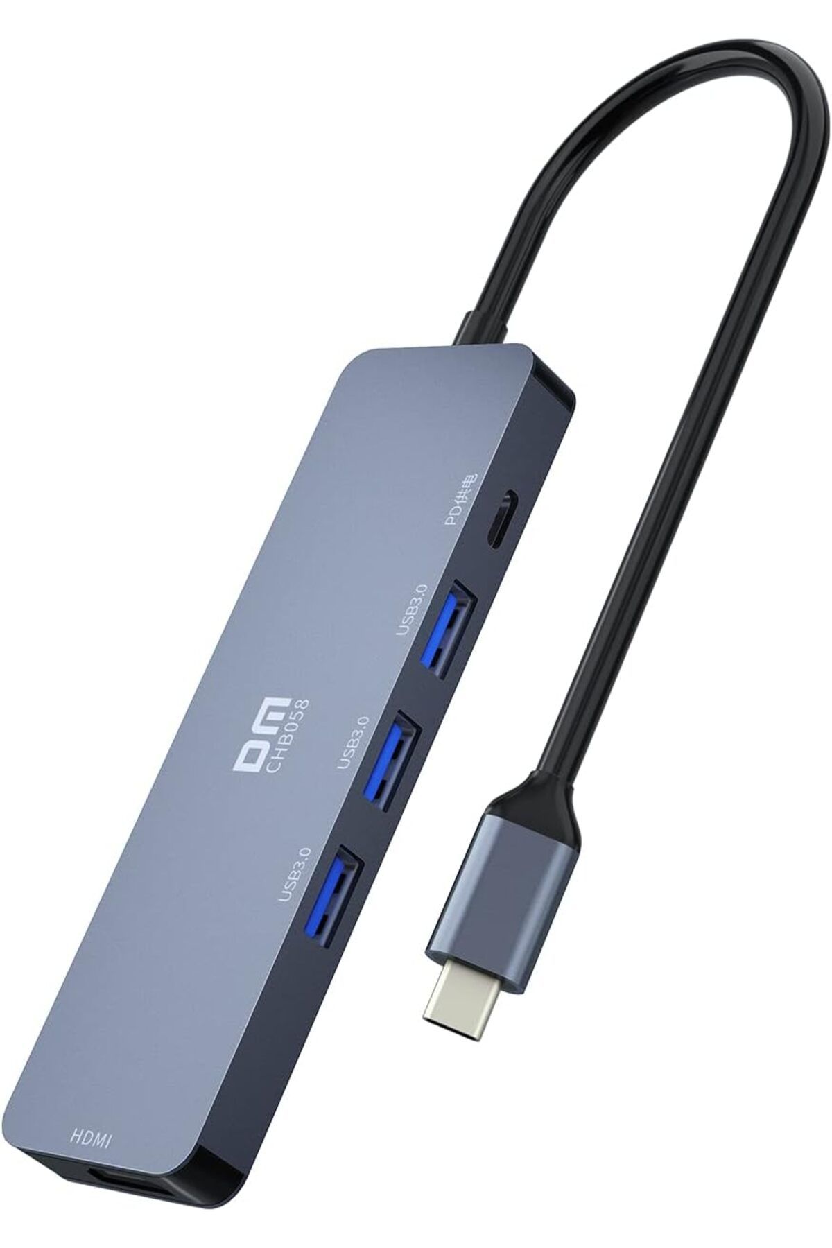 DERİK Derik CHB058 Type-C to 4K HDMI 3*USB 3.0 PD Hub Dönüştürücü YENİ 1122015