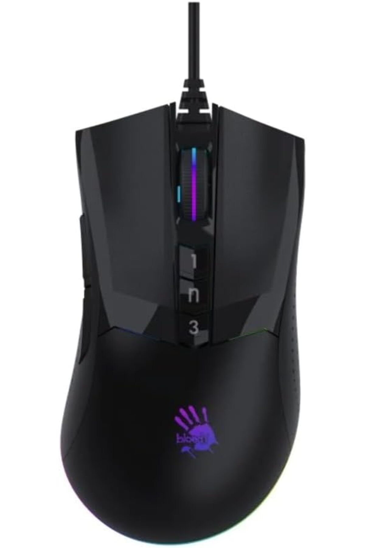 KDROĞLU plamystical W90 MAX S.Black 10.000 CPI Optik RGB-Ultra Core 3&4 Aktif Gamer (Oyuncu) Mouse, Siya