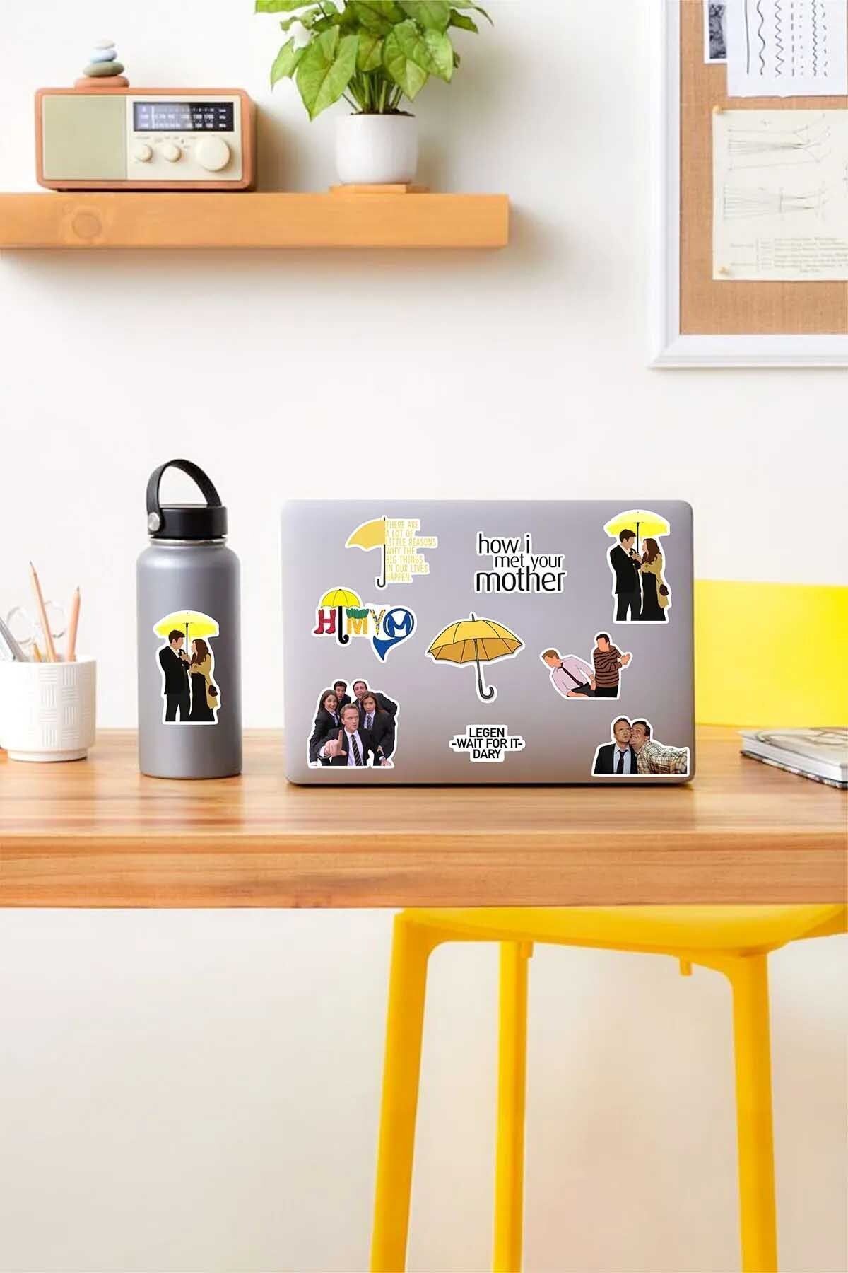 KT Decor How I Met Your Mother Temalı Telefon, Tablet, Laptop, Notebook, Defter, Ajanda PVC Sticker Seti-3