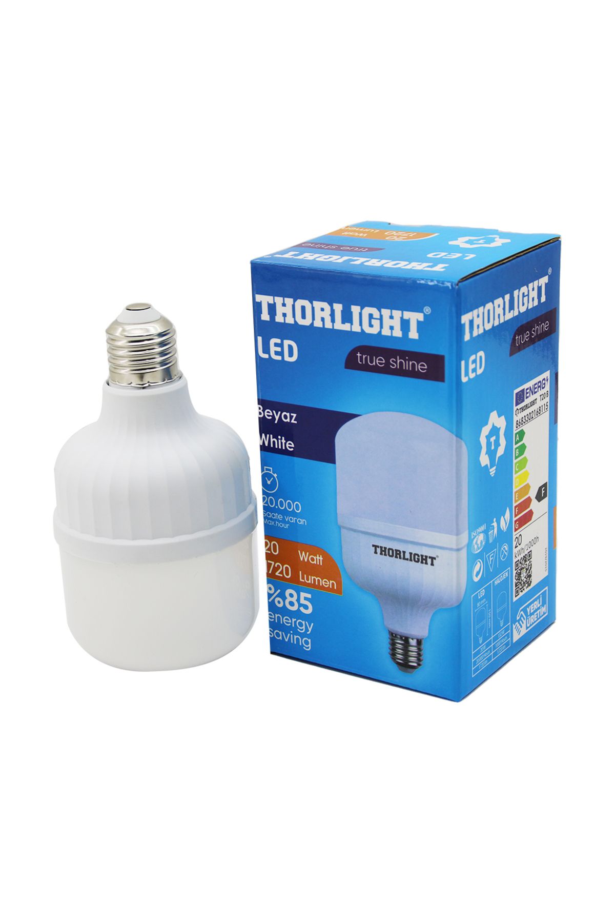 KDROĞLU KDROGLU THORLIGHT 20W E27 TORCH T-SHAPE BEYAZ LED AMPUL T-20B New Desing 1109836