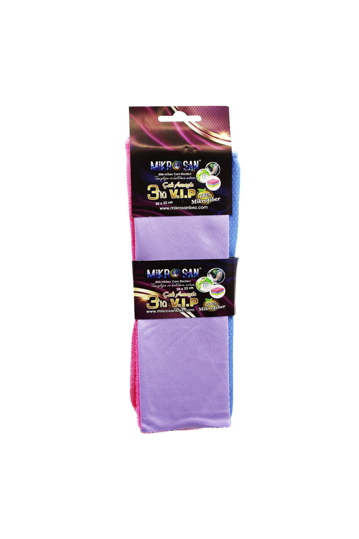 DERİK Derik 3LÜ - VİP SET MİKROFİBER BEZ 30X32CM. YENİ 1122015