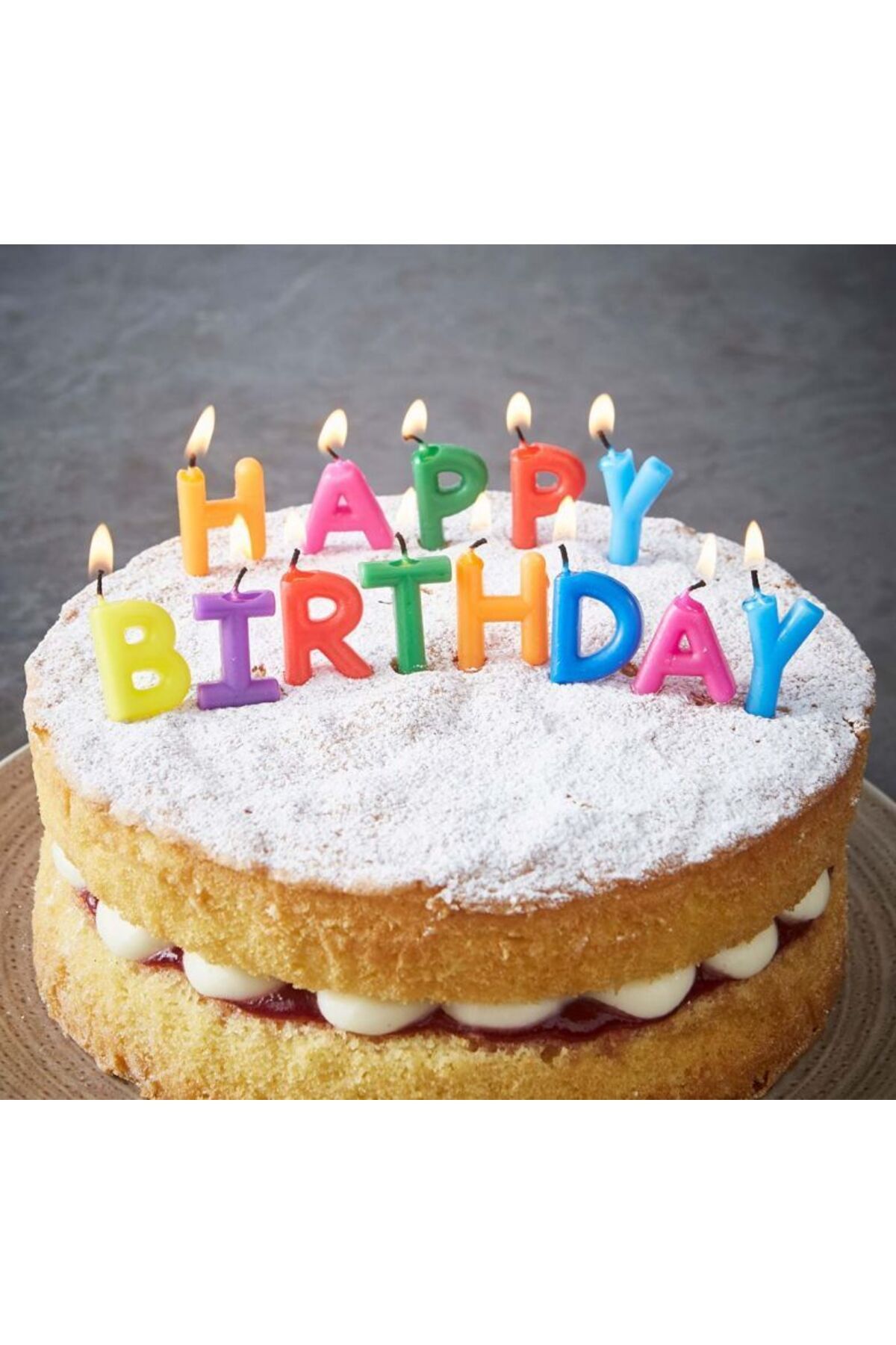 KDROĞLU KDROGLU Happy Birthday Yazılabilen Rengarenk Doğum Günü Mumu New Desing 1109836