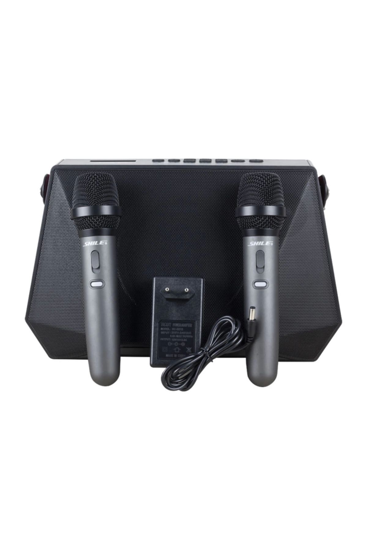 HayMed Shıle Sl-3a İki El Mikrofonlu Kumandalı Usb/sd/bt Portatif Hoparlör (4172)