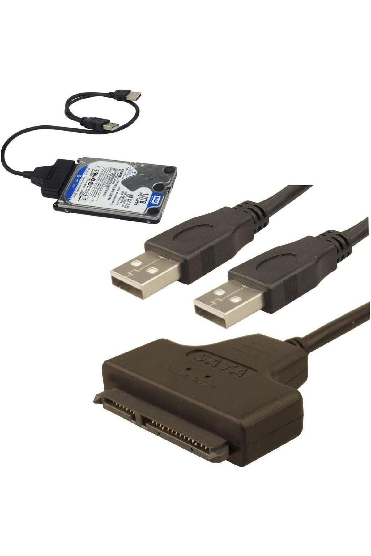DERİK Derik 2.5 inç Sata HDD Kablosu Hard Disk SSD HDD To USB Laptop Serial ATA 4536 YENİ 1122015