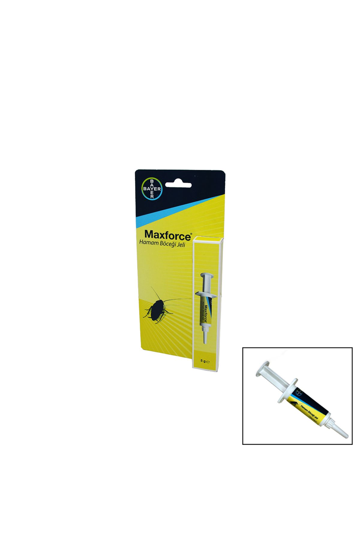 KDROĞLU KDROGLU BAYER MAXFORCE HAMAM BÖCEĞİ JELİ - ŞIRINGA 5GR. New Desing 1109836