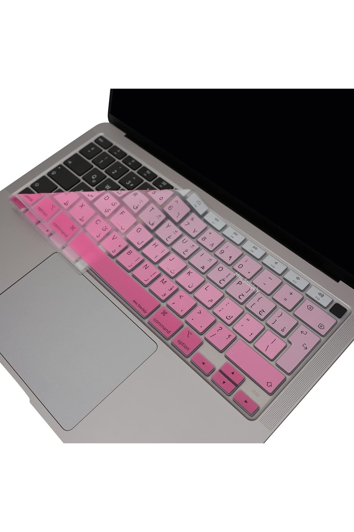 KDROĞLU KDROGLU Arapça Klavye Koruyucu Macbook Air M1 13inç (TouchID'li Air) A2337 A2179 UK Enter ile Uyum