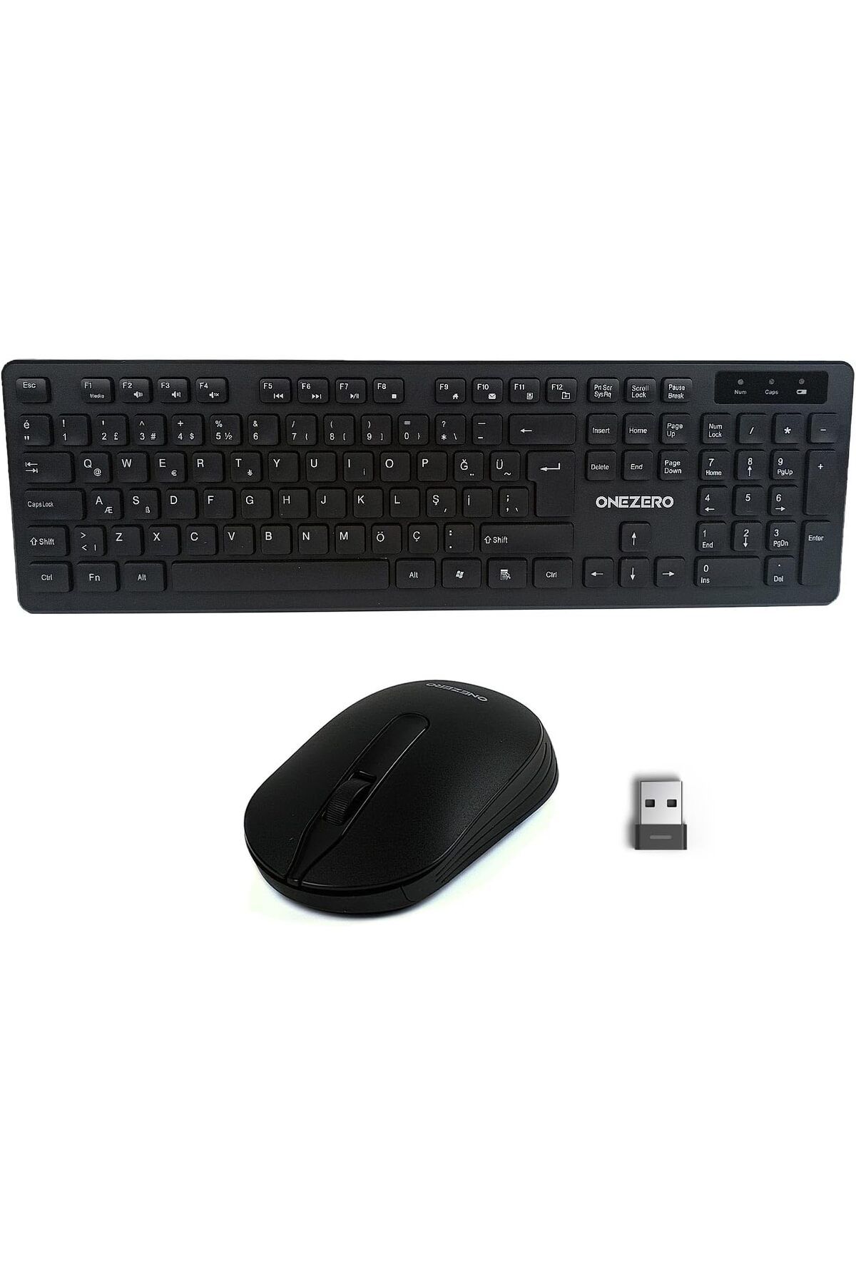 KDROĞLU GEÇMEZ MT13 Kablosuz Klavye Mouse Set 2.4G Q Türkçe FN-Multimedya Optik 1600DPI AVM 1114477