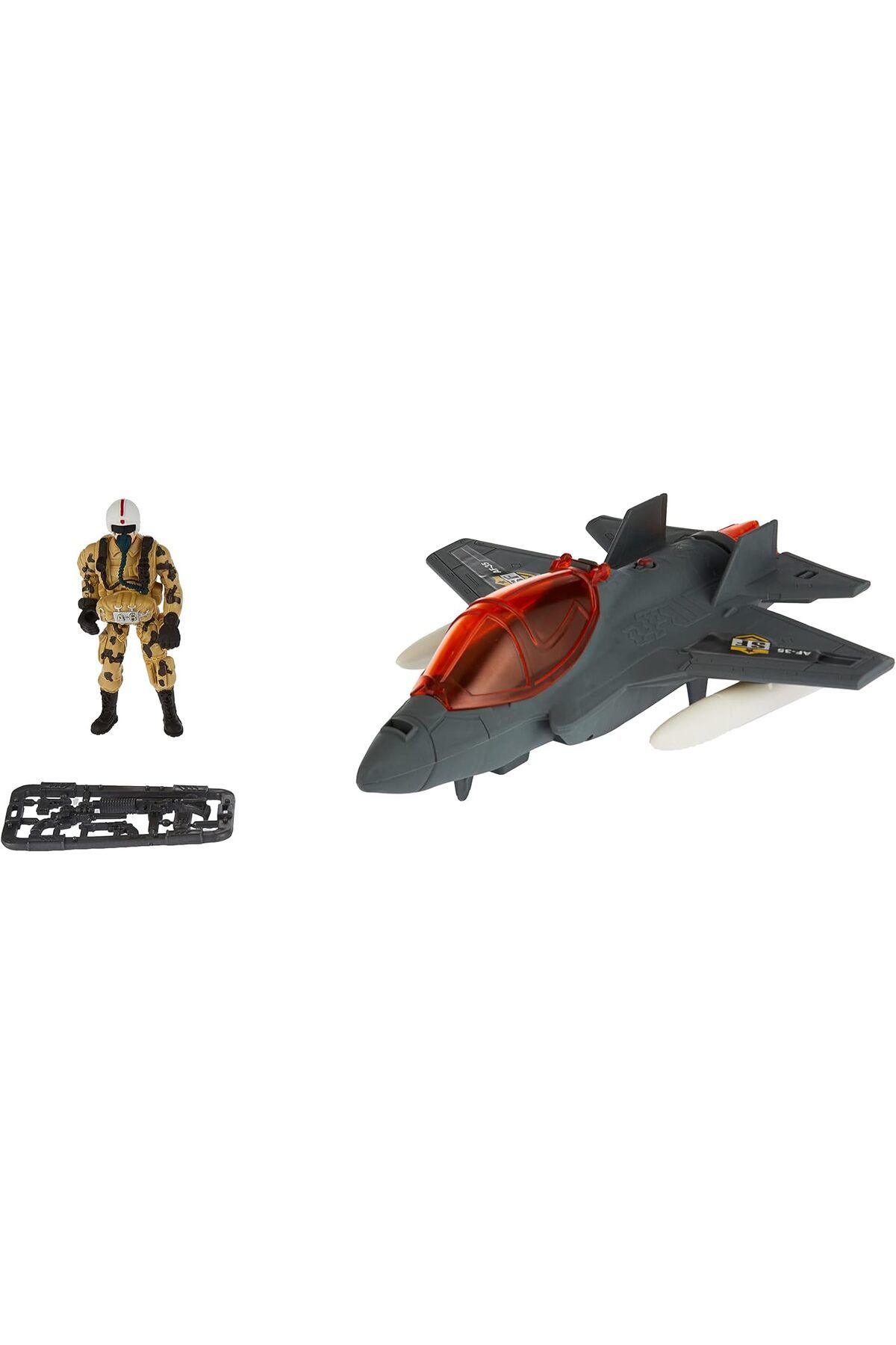 KDROĞLU KDROGLU Mei Asker Oyun Set Soldier Force Air Falcon Patrol 1Uçak/1Fgr.Aks.Ses/Işik New Desing 1109