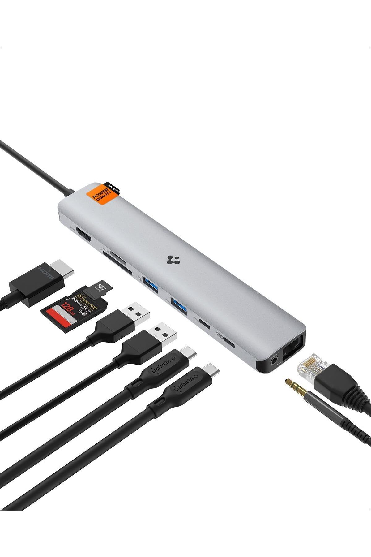 KDROĞLU GEÇMEZ ArcDock 85W Güç Adaptörü 9in1 USB-C Multi Hub / Çoklayıcı 9 Port / 4k 60hz / Ethernet