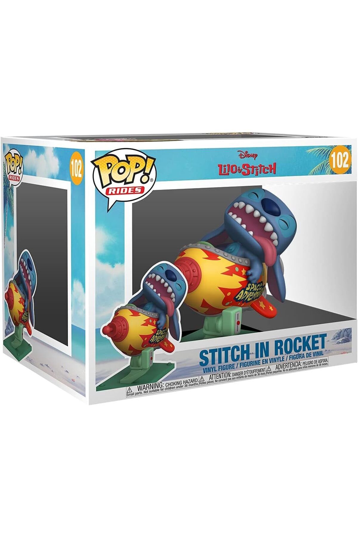 KDROĞLU KDROGLU Pop! Rides Super Deluxe: Stitch Rocket - Lilo and Stitch - Vinil Koleksiyon Figürü - Hedi