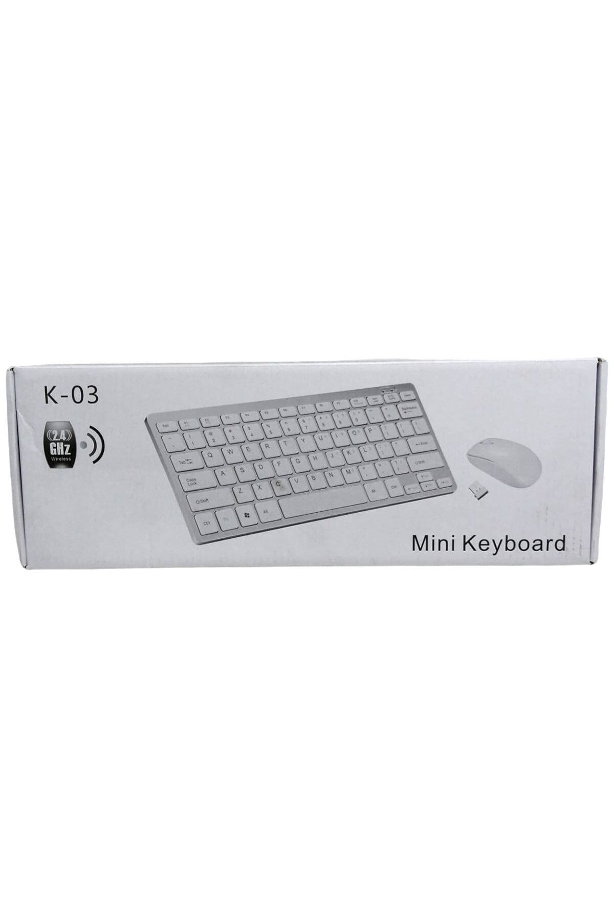 ÇAĞUR Ebrar avm K-03 MİNİ BEYAZ WIRELESS KABLOSUZ KLAVYE MOUSE S PL-395 NKRBAEE 1117038