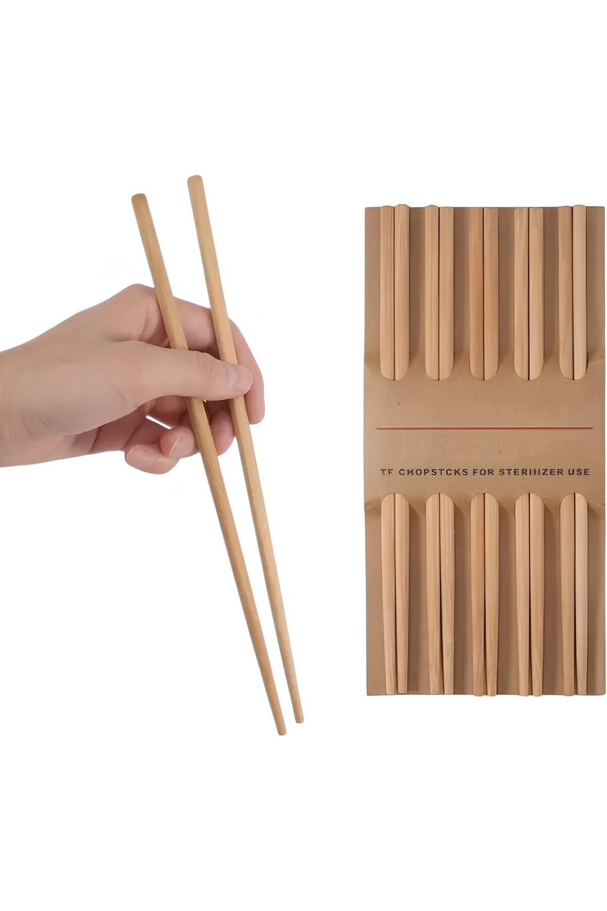 KDROĞLU KDROGLU Trebent Yıkanabilir Bambu Chopstıck Japon Çin Yemek Çubuğu New Desing 1109836