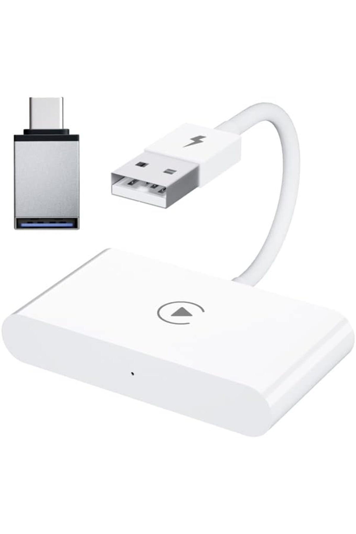 DERİK Derik Mobile USB+ Type-C iPhone Kablosuz Wireless Carplay Adaptör Çevirici BEYAZ YENİ 1122015