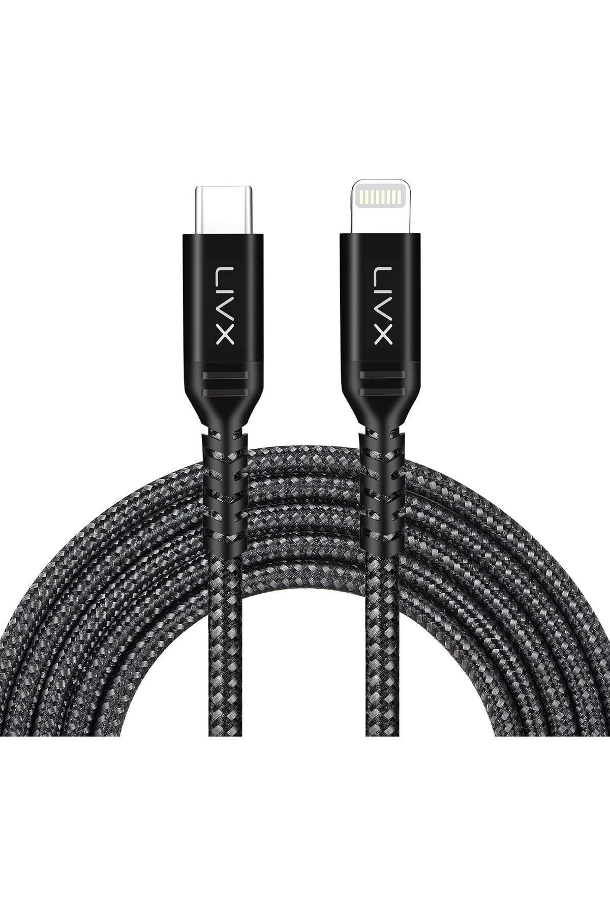 KDROĞLU KDROGLU Safe 27W Type C to Lightning 2 Metre Örgülü iPhone Hızlı Şarj Kablosu YLT-02 New Desin