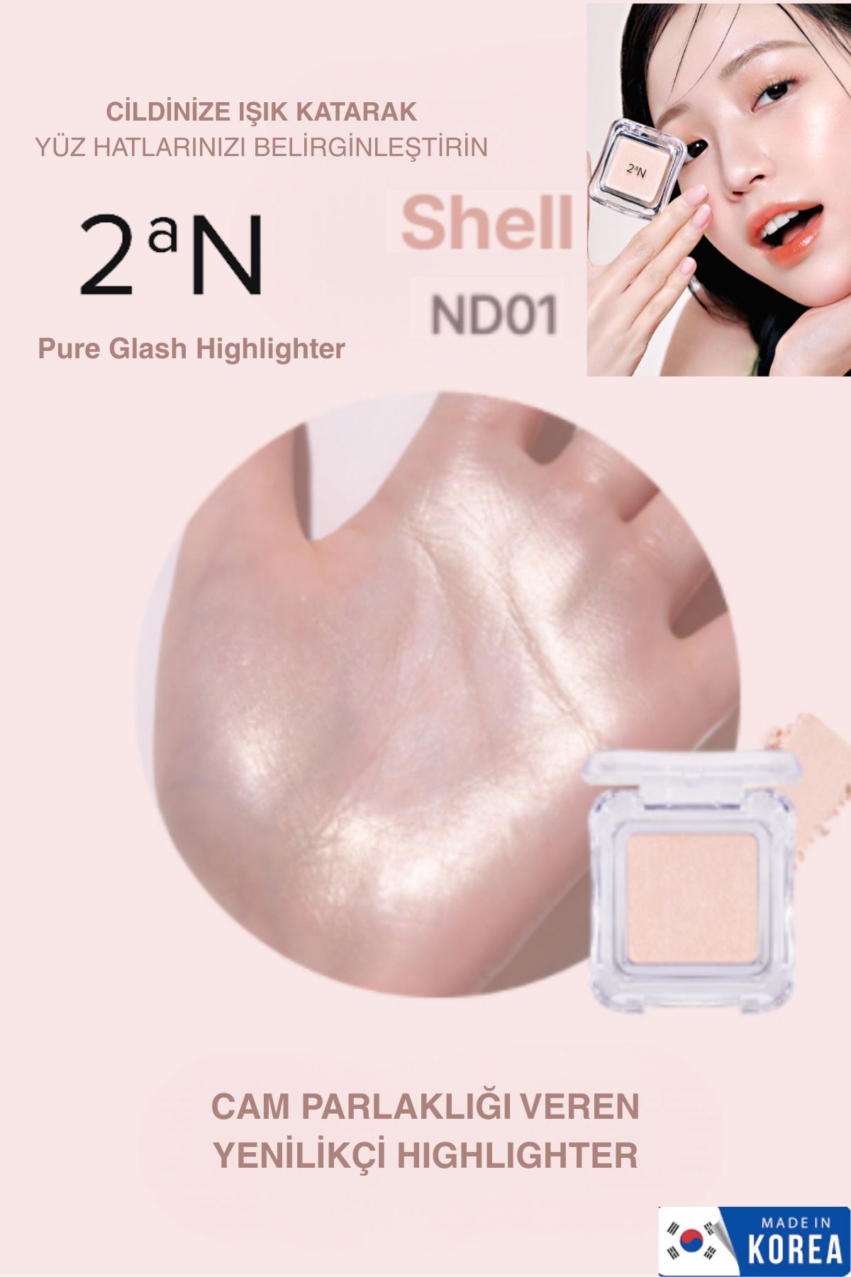 2aN Cam Parlaklığı Veren Yenilikçi Toz Highlighter (Aydınlatıcı)