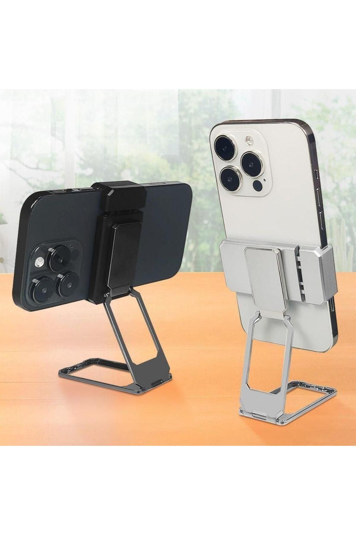 KDROĞLU KDROGLU 360 derece Dönen Tüm Telefon Tipleri İle Uyumlu Metal Telefon Standı Braket New Desing 1