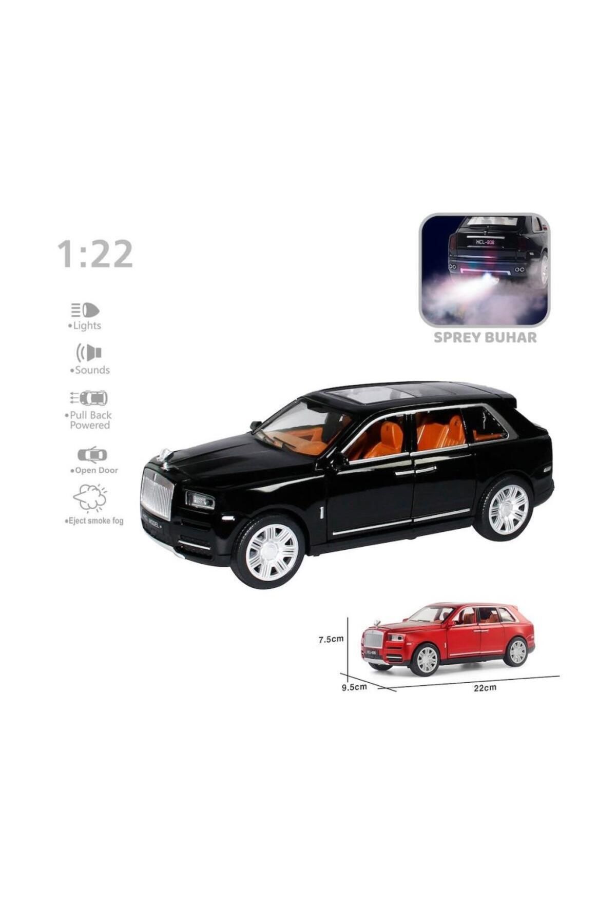 Shop58 HediyeCantam HCL-506A Çek Bırak 1:22 Sesli Ve Işıklı Buharlı RR-Lüx Metal Jeep