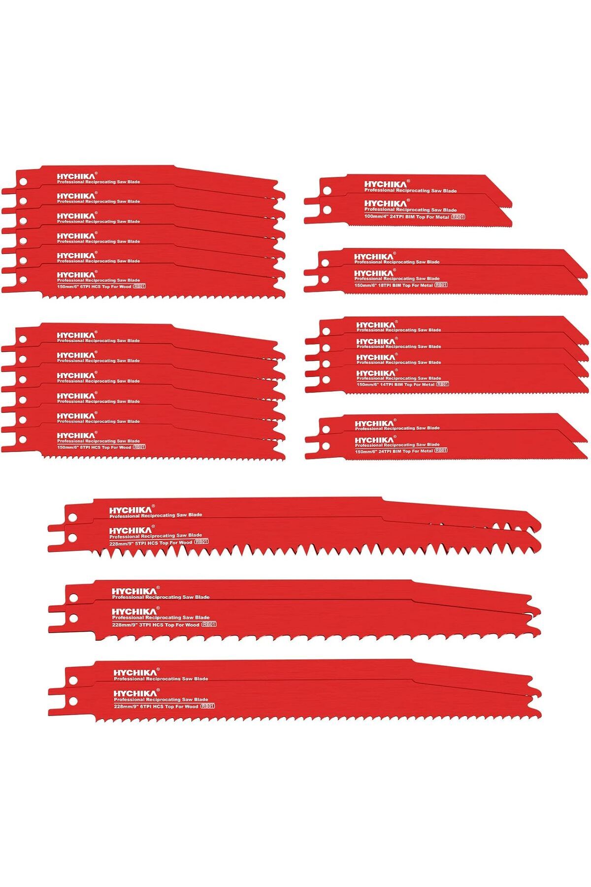 STOREMAX cmllashop BETTER TOOLS FOR BETTER LIFE Pistonlu Testere Bıçakları, 32 ADET Ahşap ve Metal Kesme